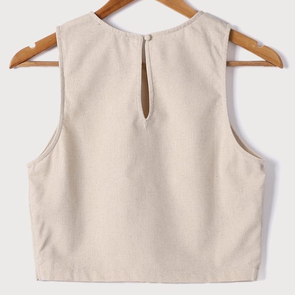 Lulus Straight to Style Beige Sleeveless Crop Top - Picture 16 of 16